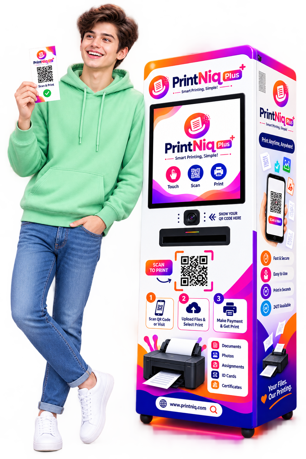 PrintNiq Plus kiosk machine